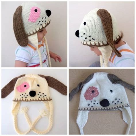 Cute Dog Hat Knitting Baby Hat For Baby Or Toddler Baby Etsy