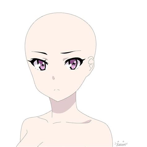 Base Cute Girl By Satori By SatoriSky Drawing Base Anime Drawings