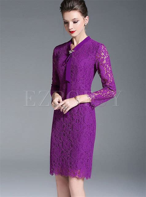 v neck long sleeve tied slim bodycon lace dress lace bodycon dress long sleeve sheath dresses