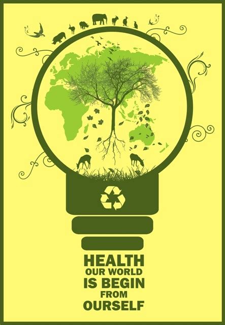 Contoh Gambar Desain Poster Lingkungan Go Green Alul Stemaku
