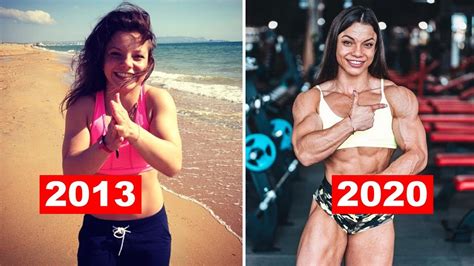 Anastasia Leonova Then And Now 2013 2020 Muscle Girl Transformation From 19 To 26 Years Youtube