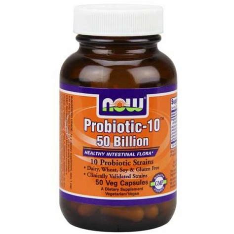 Now Foods Probiotic 10 50 Billion 50 Vegetable Capsules