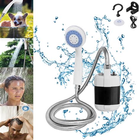 Portable Shower For Camping Outdoor Camp Shower Pump Rechargeable