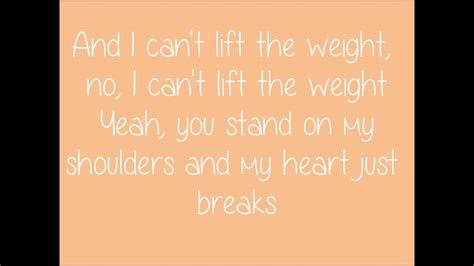 The Weight Shawn Mendes Lyrics Youtube