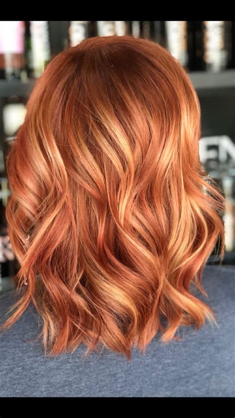 The brown hair dyed blonde with pink highlights is adorable. Sunset red. Strawberry blonde. | Hair styles, Red hair ...