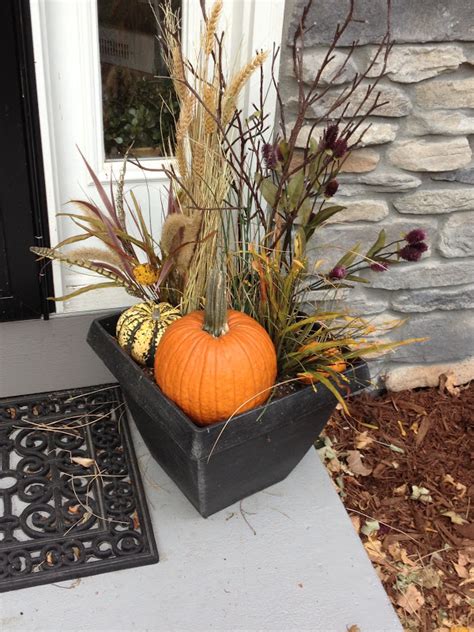 Our Hobby House Outdoor Fall Floral Arrangements