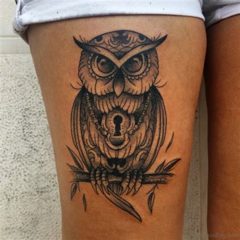44 Amazing Owl Lock Tattoos