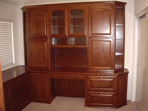 Kitchen cabinets can be removed and put to use elsewhere in the home. Built in oak desk with locking file cabinets ⋆ Cabinet ...