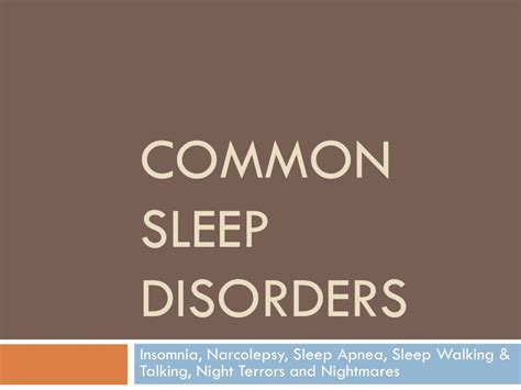 Ppt Common Sleep Disorders Powerpoint Presentation Free Download Id1960655