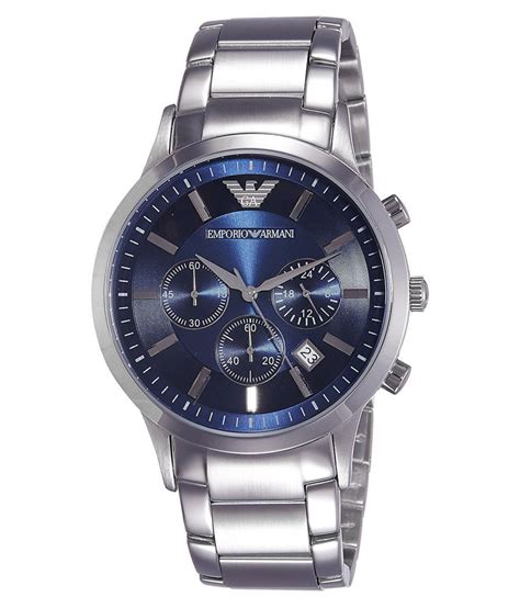 Emporio Armani Silver Chronograph Watch Ar2448 Buy