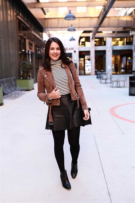 Leather Skirt And Tights For Fall My Style Vita