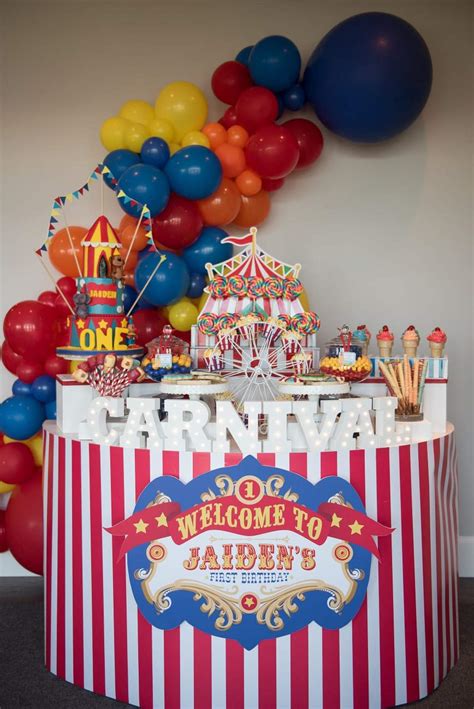 Carnival Birthday Party Ideas Photo 1 Of 20 Catch My Party