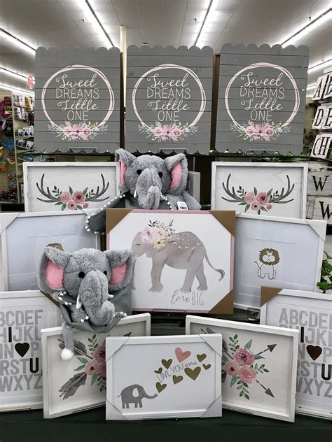 Hobby Lobby Merchandising Table Displays Work Baby Elephant Nursery