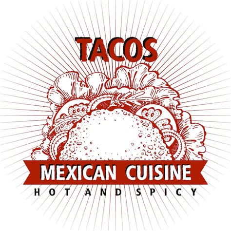 Taco Comida Mexicana Cozinha Mexicana Tradicional Vetor Premium