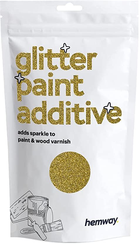Hemway Gold Glitter Paint Additive Crystals 100g 35oz For Acrylic