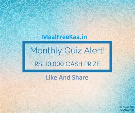 Monthly Quiz Contest 6 Win Cash Prize Giveaways Deals Spin Lucky Win