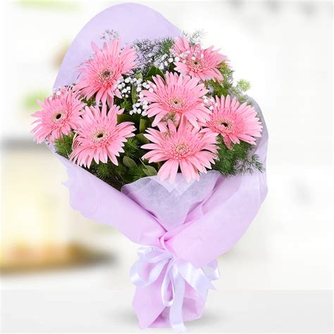 Send Flowers Turkey Pink Gerbera Bouquet From 30usd