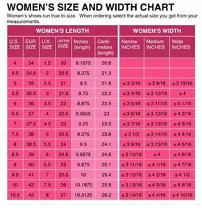 Womens Shoe Size Conversion Chart Us Uk European And