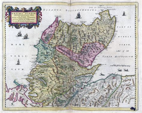 Map Of The Scottish Highlands By Joan Blaeu Map Scottish