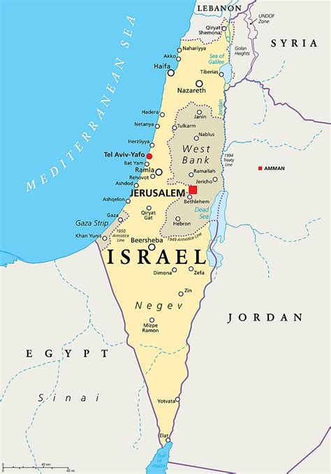 Israel Map Continent