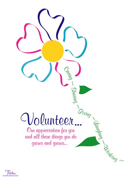Volunteer Appreciation Poster Clip Art Library