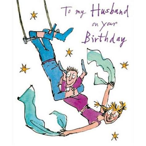 Quentin Blake To My Husband On Your Birthday Greeting Card