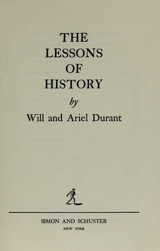The Lessons Of History By Will Durant Open Library