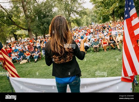Lauren Boebert Gives Her Stump Speech At A Political Rally In Colorado