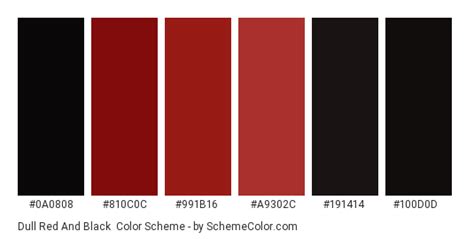 Dark and dull color palette. Dull Red And Black Color Scheme » Black » SchemeColor.com