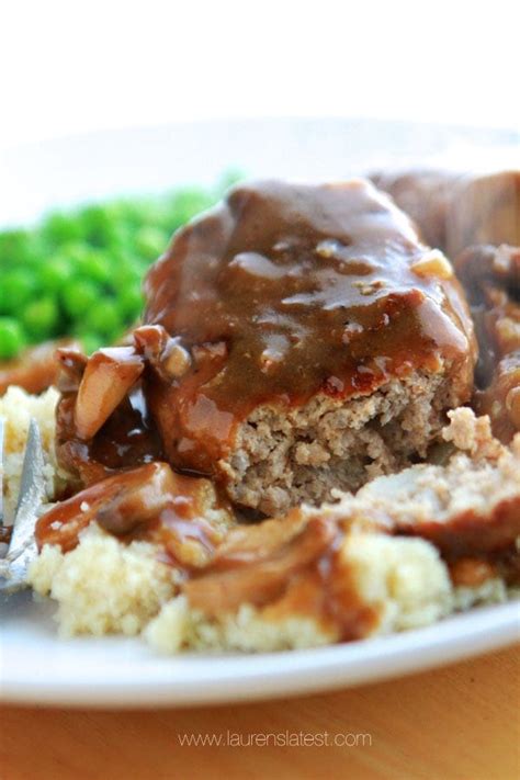 Salt and pepper as needed. Turkey Salisbury Steak {healthy!} | Lauren's Latest