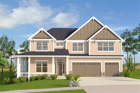 Craftsman House Plan With Wrap Around Porch 85128ms