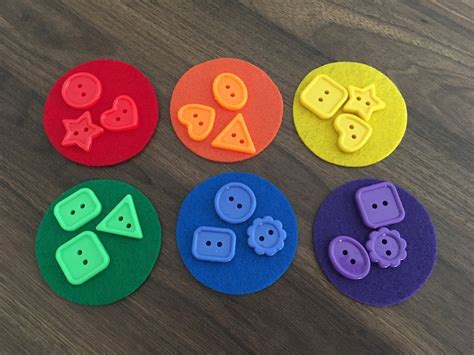 Button Color Sorting Activity For Preschool Color Sor