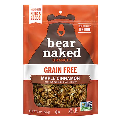 Bear Naked Grain Free Maple Cinnamon Granola 8 Oz Cereal Breakfast
