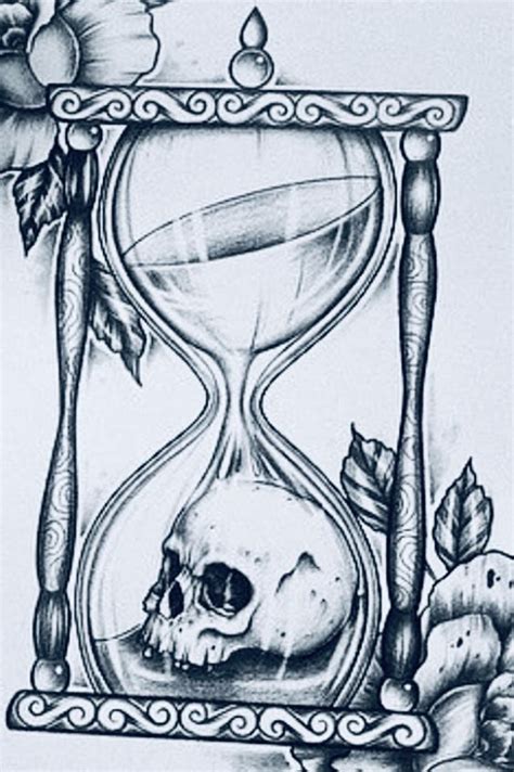 Pin By Deborah Pennington On Skulls And Skeletons Hour Glass Tattoo