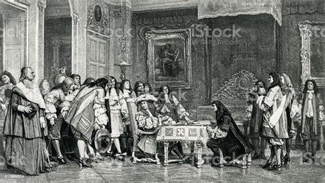 Moliere And Louis Xiv At Breakfast Stock Illustration Download Image