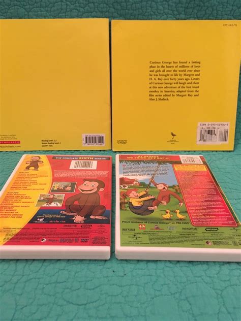 Lot Of 4 Curious George 2 Dvds Season6 Andmakes New Friends 2 Soft Back