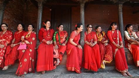 Nepali Hindu Women Celebrate Teej Festival Cgtn