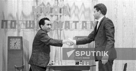 Chess Players Boris Spassky And Tigran Petrosyan Sputnik Mediabank