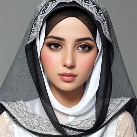premium photo a beautiful veiled arab girl