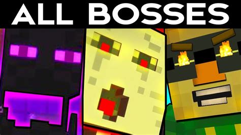Minecraft Story Mode All Bosses All Secret Boss Fights Youtube