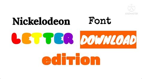 New Nickelodeon Font Edition Youtube