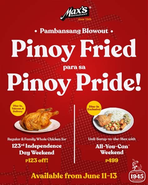 Maxs Pambansang Blowout Pinoy Fried Para Sa Pinoy Pride The Hungry Chef