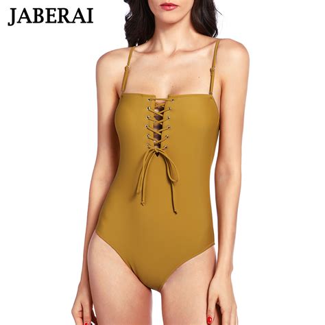 Jaberai 2019 Sexy One Piece Swimsuit Swimwear Women Bandage Bathing