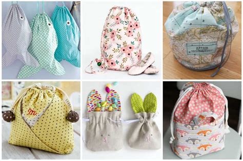 17 Easy Drawstring Bag Patterns To Sew In One Hour Or Less Ideal Me