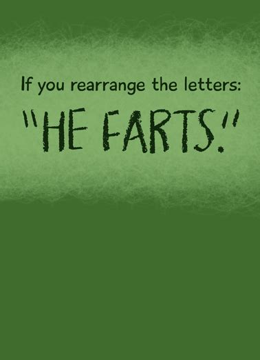 Funny Birthday For Dad Card He Farts Birthday From