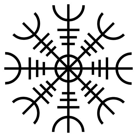 Aegishjalmur Helm Of Awe Viking Symbols And Meanings Viking