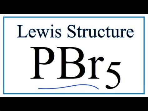 The lewis structure for bromine pentaflouride starts with a br atom in the center. PBr5 Lewis Structure - How to Draw the Lewis Structure for PBr5 - YouTube