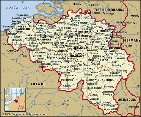 Map Of The Netherlands And Belgium World Map