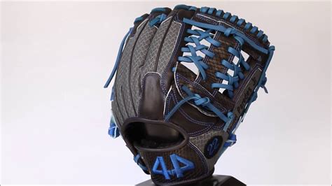 44 Pro Custom Baseball Gloves Signature Series Black Snakeskin Royal