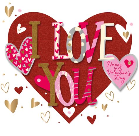 i love you happy valentine s day greeting card cards